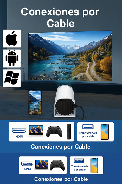 FairyCast™ - Proyector Portátil